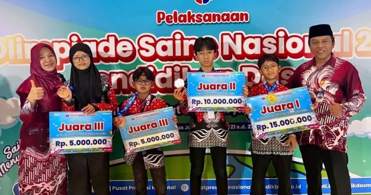 Muhammadiyah Sapen Elementary School Dominates the 2025 National Science Olympiad (OSN) Champion throughout Indonesia